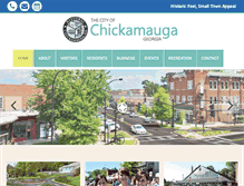 Tablet Screenshot of cityofchickamauga.org